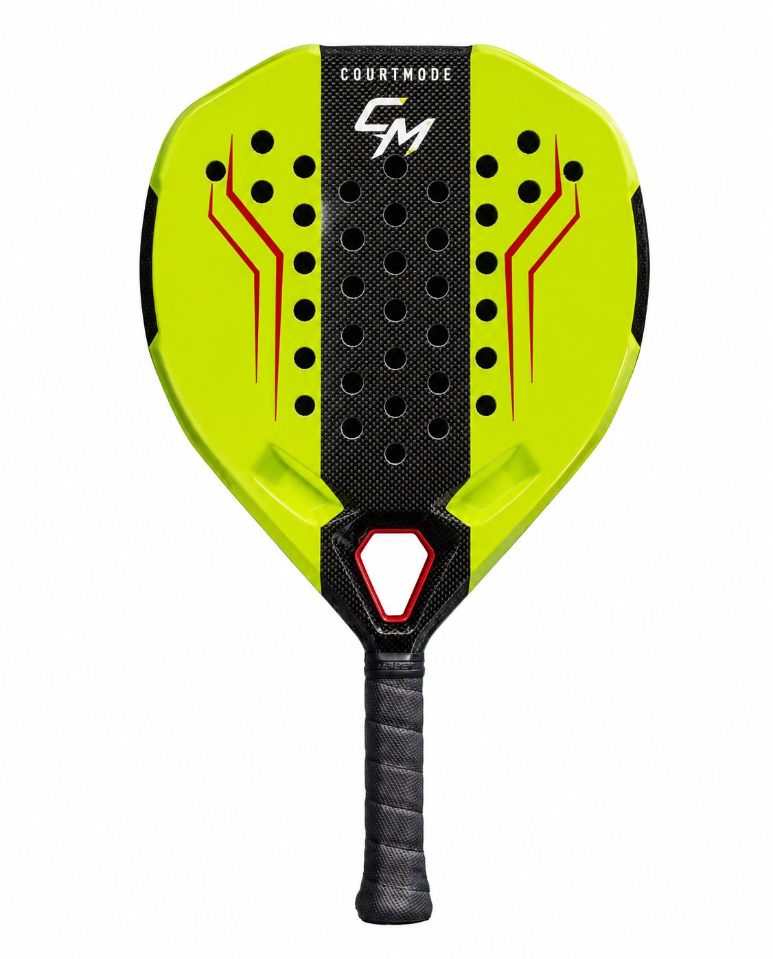 CourtMode Padel Racket 3k Carbon Neon Green