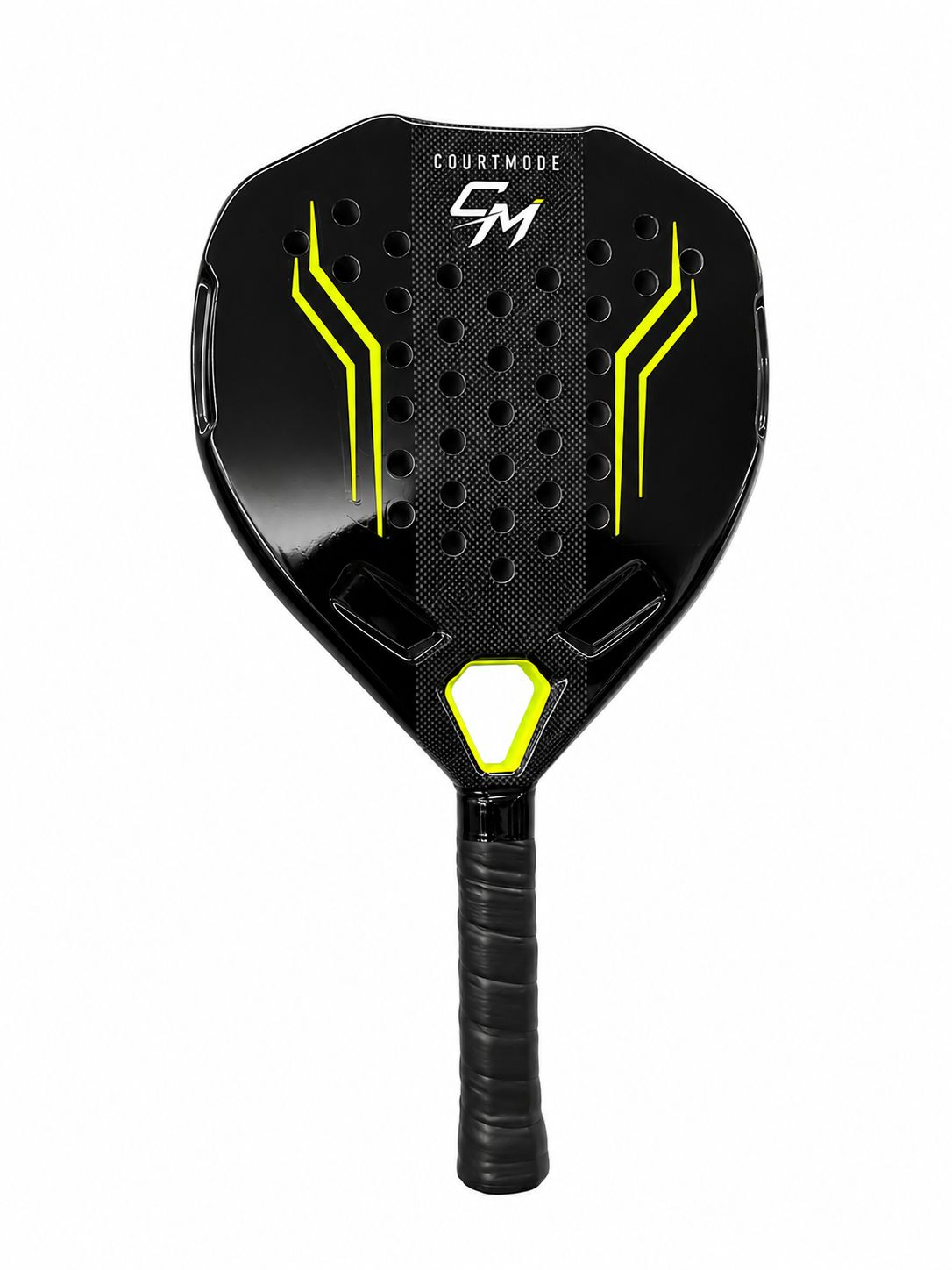 CourtMode Padel Racket 3k Carbon Black